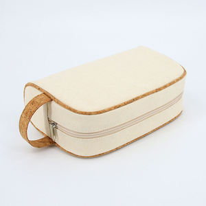 Borsa Cosmetica Qetesh con Logo Personalizzato, Design alla Moda in Lino Naturale, Astuccio con Cerniera in Sughero, Borsa <span class=keywords><strong>da</strong></span> <span class=keywords><strong>Viaggio</strong></span> <span class=keywords><strong>per</strong></span> Trucchi Unisex - Product Image 5