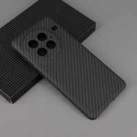 Coque de téléphone en fibre de carbone 3K sergé pour Oneplus 13 Camera big hole Crater aramid fibre phone case