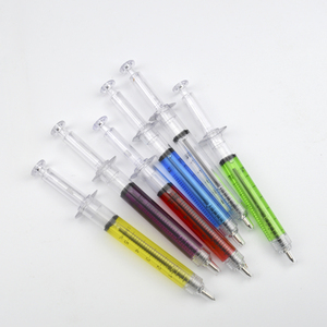 Stylos à bille à bille en plastique, <span class=keywords><strong>aiguille</strong></span> en forme de seringue, nouveauté - Product Image 1
