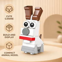 Bloques de Construcción Caninos Personalizados, Modelo Animal 3D DIY, Juguete de Construcción STEM, OEM, ODM, Marca Privada, Regalo para Niños, Coleccionables