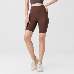 USA Warehouse Stocks High Waist Yoga <b>Shorts</b> Seamless Biker <b>Shorts</b> Breathable Stretch Fitness <b>Cycling</b> Pants for <b>Women</b> - Product Image 6