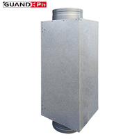 Silencieux rectangulaire en métal résistant à la corrosion, silencieux pour conduit HVAC / silencieux de réduction du bruit pour conduit de ventilation
