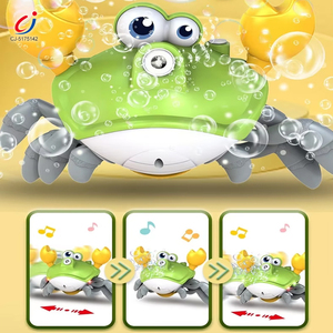 Juguete de burbujas eléctrico Chengji Crawling Crab con música y luz para bebés, juguete de burbujas de agua y jabón para niños, ideal para el verano y actividades al aire libre. - Product Image 2