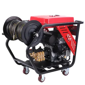 Amsturdy High Pressure Washer Sewer Jetter Drain Jetter 27HP 50LPM 220Bar Sewer Jetter 180-800 bar Drain Cleaner