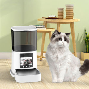 Meilleures ventes : Distributeur intelligent d'aliments pour animaux <span class=keywords><strong>de</strong></span> compagnie avec rappel <span class=keywords><strong>de</strong></span> faible niveau <span class=keywords><strong>de</strong></span> nourriture, verrouillage enfant et stockage anti-humidité, pour animaleries - Product Image 3