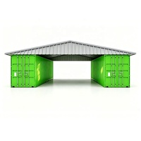 Couverture de conteneur sur mesure en tôle colorée, résistante aux intempéries et ignifuge, pour garage, abri de conteneur, stockage
