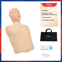 Maniquí de RCP de Medio Cuerpo CPR100A ADA de PVC, Modelo Anatómico, Simple, Electrónico, para Primeros Auxilios, Escuelas, Ciencias Médicas, Entrenamiento de Enfermería
