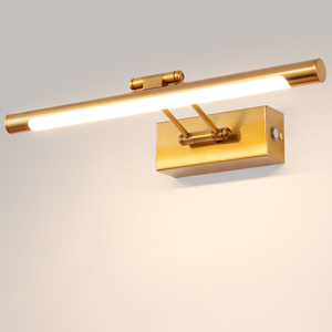 8W 12W Modern IP44 Painted Finish <b>Bathroom</b> Vanity <b>Light</b> <b>Pull</b> Cord Switch Design Adjustable 3000K Warm White LED Wall Lamp - Product Image 2