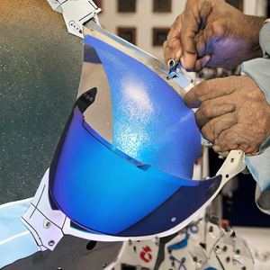 Visiera per Casco <span class=keywords><strong>Moto</strong></span> Zhiqi per MT Thunder 4 V28B in Materiale PC Nuova Antivento Protezione UV Antigraffio Sostitutiva - Product Image 3