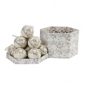 Autocollants de boule transfrontaliers les plus vendus, 75 mm, en mousse, bonhomme de neige, vieil homme, décorations d'arbre de Noël, modèle 75-047 - Product Image 1