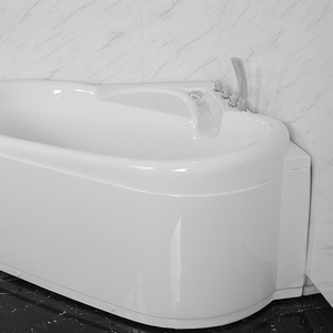 Baignoire d'angle Jacu Zzi Combo-Jets d'air et tourbillon, construction en acrylique, conception peu encombrante - Product Image 3