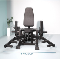 Máquina de Abducción y Aducción de Cadera con Placas de Peso para Gimnasio, Grado Comercial, Entrenador de Muslos Internos/Externos, Ejercicio de Glúteos y Piernas