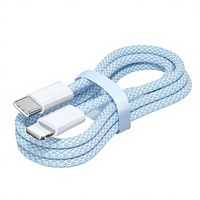 Kabel USB C 20W Kabel Pengisi Daya Cepat Berjaring untuk Apple iPhone 15 14, iPad Pro, MacBook, Samsung Galaxy