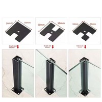 Rampe d'escalier moderne minimaliste en alliage d'aluminium, résistante à la rouille et à l'eau, installation facile, pour maison et balcon