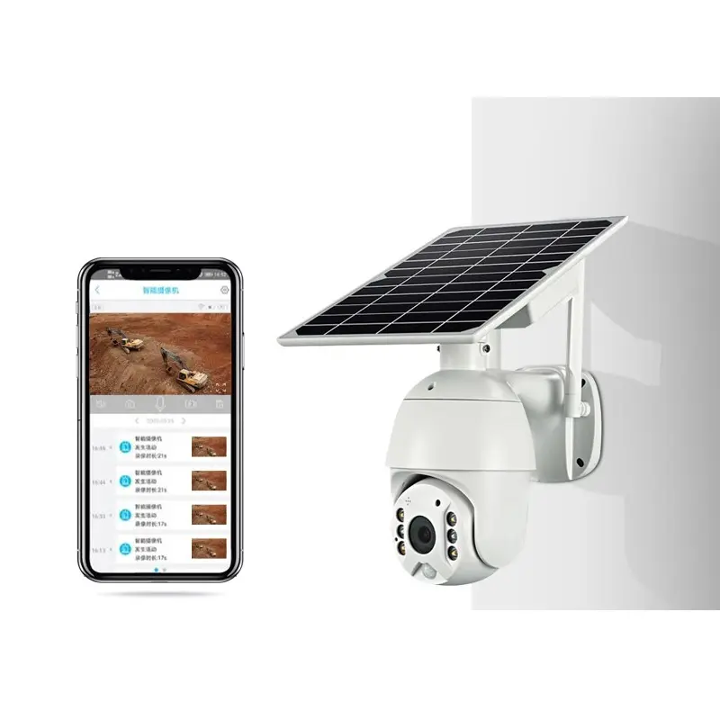 Yeni gece görüş güneş güvenlik kamerası 2 mp wifi hava koşullarına dayanıklı 200 metre hareket algılama açık güvenlik kamerası güvenlik sistemi