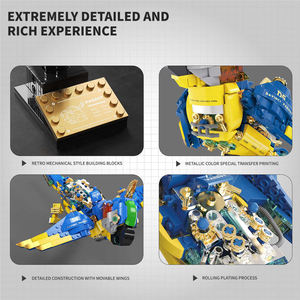 Stelo per bambini Mini mattoni dettagli mobili fai da te creativo modello di pappagallo collezione costruzione blocchi di assemblaggio Kit giocattolo regalo per bambini - Product Image 5