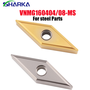 SHARKA VNMG160404 VNMG160408 MS Carbide Turning Tools VNMG VNMG16 VNMG1604 vnmg160412 carbide inserts for steel <strong>parts</strong> - Product Image 1