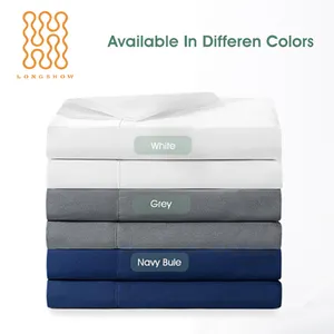 Wholesale Ultra Soft Microfiber Bed Linen Sheets White Hotel Bed Flat Sheet And Fitted Sheet