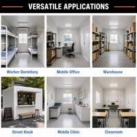Maison conteneur préfabriquée en kit, écologique, durable, modulaire, pour hôpitaux, cliniques, secours d'urgence et abris.