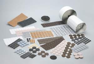 Protection de sol en bois dur, base en feutre de liège et mousse, <span class=keywords><strong>anti</strong></span>-rayures, réduction du <span class=keywords><strong>bruit</strong></span>, tapis auto-adhésif pour pieds de meubles, chaises, tables - Product Image 3