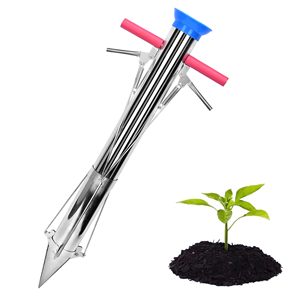 Transplanteur <span class=keywords><strong>de</strong></span> semis à long manche bulbe planteur outils légumes manuel plante transplanteur en acier inoxydable plantation outils <span class=keywords><strong>de</strong></span> jardin - Product Image 1