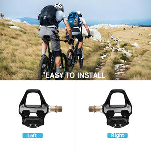 Pédale de <span class=keywords><strong>vélo</strong></span> de route XC, pédale de <span class=keywords><strong>vélo</strong></span> de gravier autobloquante, crampons à double roulement, sans clip pour système SL, alliage d'aluminium, axe en acier - Product Image 5
