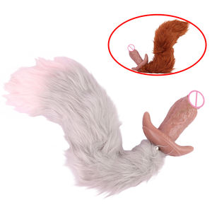 S8604-MW1and S8604-MW2 deux couleurs <span class=keywords><strong>de</strong></span> bouchons anaux avec queues conviennent à l'habillage des ancres <span class=keywords><strong>de</strong></span> <span class=keywords><strong>bateau</strong></span> en silicone grands bouchons anaux - Product Image 1