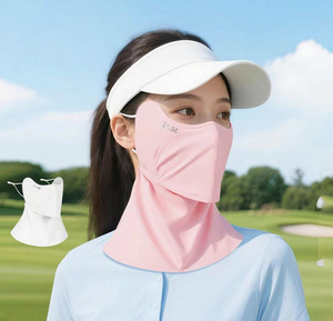 Maschera da donna traspirante per protezione solare per Golf e sport all'aria aperta per il collo ghetta parasole visiera e viso - Product Image 3