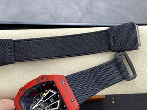 Reloj Mecánico Luminoso a Prueba de Agua de Súper Calidad, Movimiento Tourbillon de Fábrica BBR, RM27-03 NTPT, Esqueleto de Carbono Rojo - Product Image 6
