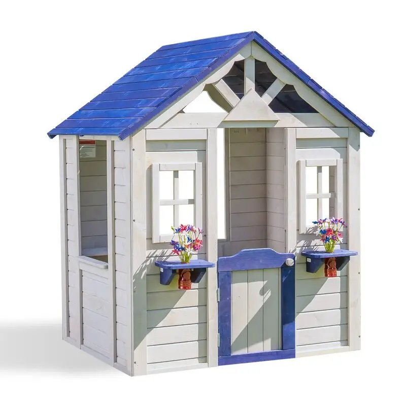 Playhouse Wooden Kids Outdoor für Vorschule Home Pretend Play House zum Verkauf Hous Wood Child