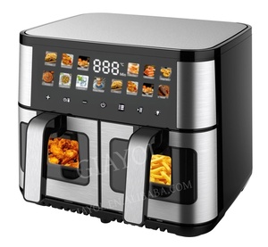 Freidora de Aire Giayol de 2200W, 8L/10L, Horno Freidora de Aire con 2 Canastas, Zona Dual, Freidora de Aire Digital 2 en 1, Canasta Grande de 9L con Separador - Product Image 2