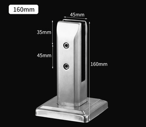 Accessoires <span class=keywords><strong>de</strong></span> <span class=keywords><strong>fixation</strong></span> pour poteaux <span class=keywords><strong>de</strong></span> main courante, bases <span class=keywords><strong>de</strong></span> sol et pinces à verre pour balustrades <span class=keywords><strong>de</strong></span> piscine en acier inoxydable 304 – Simplicité moderne - Product Image 6