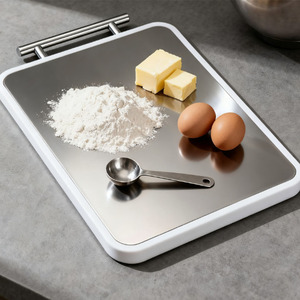 Tagliere ecologico in acciaio inossidabile a doppia faccia Design semplice lavapiatti multifunzione facile da pulire uso cucina - Product Image 5