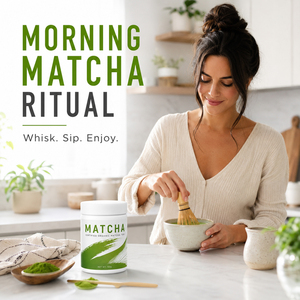 Poudre de thé matcha biologique, complément alimentaire pur en fibres pour adultes, favorisant le métabolisme et la détoxification, certifié ISO HALAL, durée de conservation de 24 mois - Product Image 5