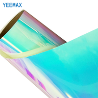 Film adhésif imprimable en vinyle réfléchissant photoluminescent irisé coloré YEEMAX, PVC/PET, autocollants lumineux pour voitures, utilisation en extérieur