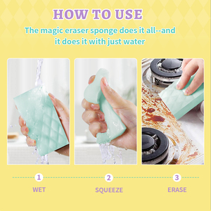Bán Buôn Nhà Bếp Chà Bọt Biển Giá Thấp Nhà Bếp Làm Sạch Miếng Bọt Biển Scrubber Màu Melamine Miếng Bọt Biển - Product Image 3