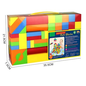 Chất lượng cao 107PCS đầy màu sắc EVA bọt mềm khối giáo dục xây dựng trò chơi cho trẻ em tự kỷ đồ chơi - Product Image 4