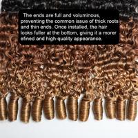 Oferta Especial: Paquetes de Cabello Humano Rizado Birmano 1B/30/27, Extensiones de Cabello Humano Virgen sin Procesar, Paquetes de Cabello Rizado Brasileño