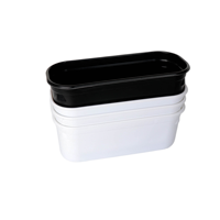 Boîte à glace carrée en PP de qualité alimentaire pour un emballage sûr des aliments et la vente en boulangerie