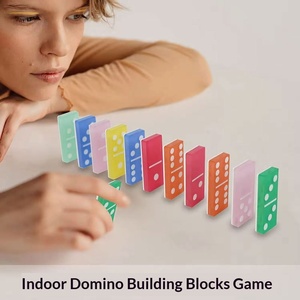 Dominos en acrylique personnalisés en gros d'usine avec LOGO imprimable Double Neuf Application Universelle - Product Image 4