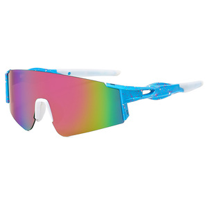 Lunettes de soleil sport photochromiques, monture noire en PC, protection UV400, coupe-vent, pour le cyclisme et les activités de plein air - Product Image 5