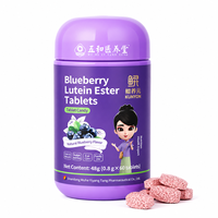 KUNYON Blauwe Bes Luteïne Ester Kauwtabletten, Botanisch Voedingssupplement met Vitaminen voor Dagelijks Welzijn