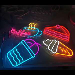 Enseigne néon lumineuse LED en acrylique colorée pour gâteaux et glaces, idéale pour la décoration de magasins et entreprises de crème glacée - Product Image 2