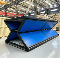 Maison conteneur modulaire pliable et portable, cabine préfabriquée individuelle avec porte et fenêtre pour jardin, bureau, stockage