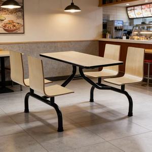 Juego de Mesa y Sillas Personalizadas de Fábrica OEM, Diseño Ergonómico Fácil de Limpiar para Uso en Restaurantes de Comida Rápida como KFC y McDonald's - Product Image 3
