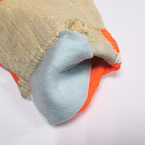 Guantes de Trabajo de Doble Palma de Cuero para Hombre y Mujer, Cuero Vacuno Genuino de Alta Calidad, Ambidiestros, No Impermeables, Grandes, Naranja y Blanco - Product Image 6