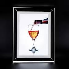 Caisson à lumière acrylique suspendu Caisson à lumière personnalisé Enseigne publicitaire Caisson à lumière LED sans cadre Plafond double face Magasin de boissons Annonce de vin - Product Image 5