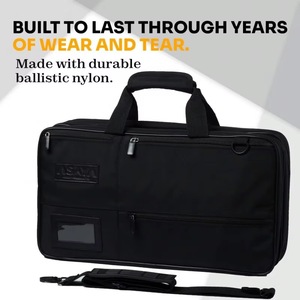 Échantillon gratuit : Étui à couteaux portable pour chefs, voyage culinaire, étui à couteaux en EVA avec 4 emplacements pour couteaux - Product Image 6
