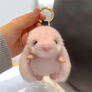 Móc khóa thú bông thỏ hoạt hình dễ thương - Product Image 1