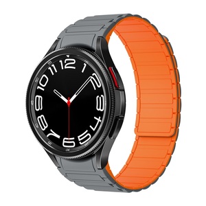 Correa de pulsera sin huecos para Samsung <span class=keywords><strong>Galaxy</strong></span> Watch6/5/4 40mm 44mm <span class=keywords><strong>Watch5</strong></span> <span class=keywords><strong>Pro</strong></span> <span class=keywords><strong>45mm</strong></span> correa de reloj magnética de silicona - Product Image 4